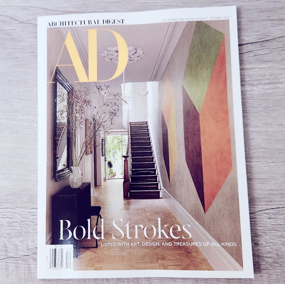 🍭7/$15 Architectural Digest Magazine December 2025 Bold Strokes